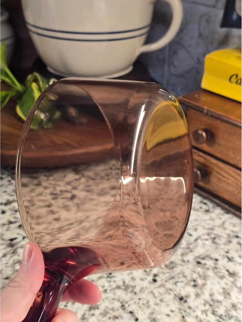Visions ware V-1-8 France gvc glass 1 liter pot
